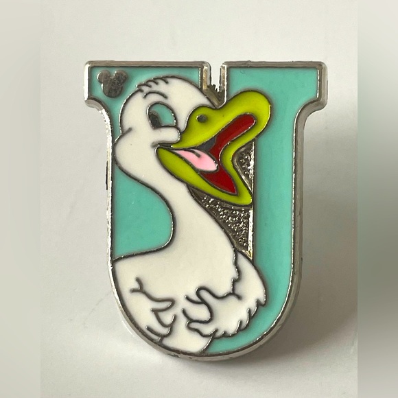 Disney 2011 Letter U - Ugly Duckling 🦢 Hidden Mickey Trading Pin - Picture 1 of 2